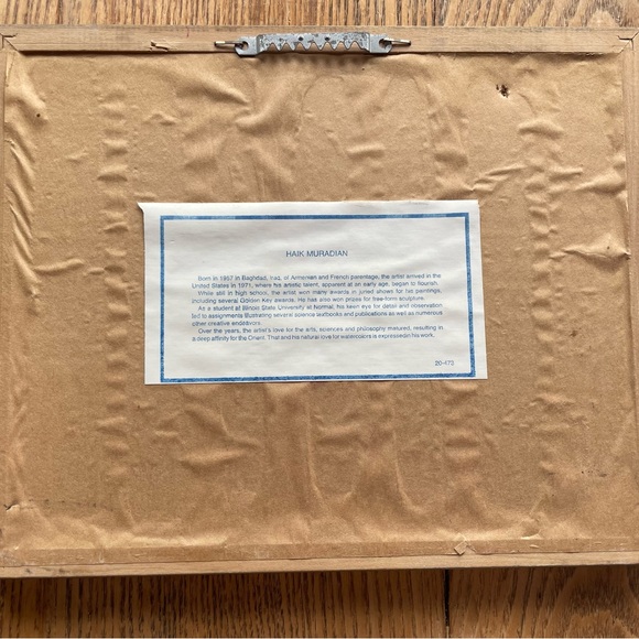 Vintage Haik Muradian Doves & Branches print framed 11 x 9 Home Decor Wall Art - Picture 8 of 9